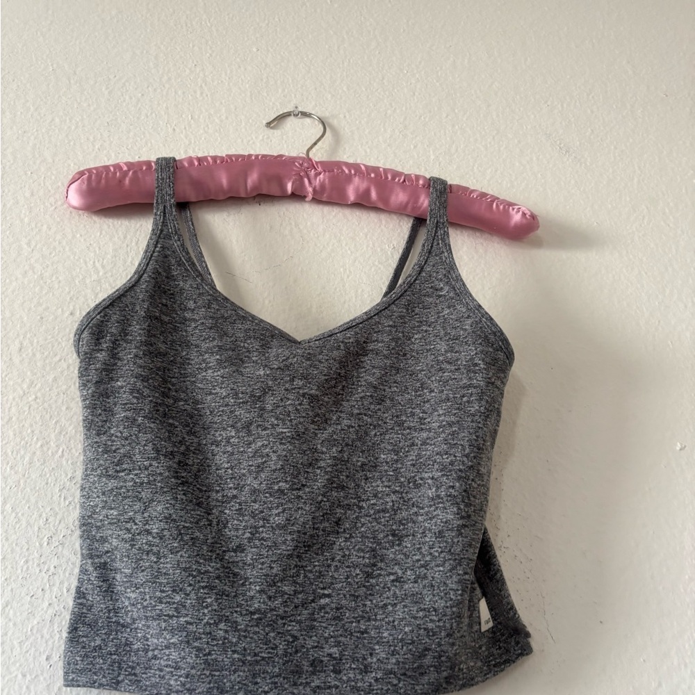 Vuori Gray Heather Tank Bra